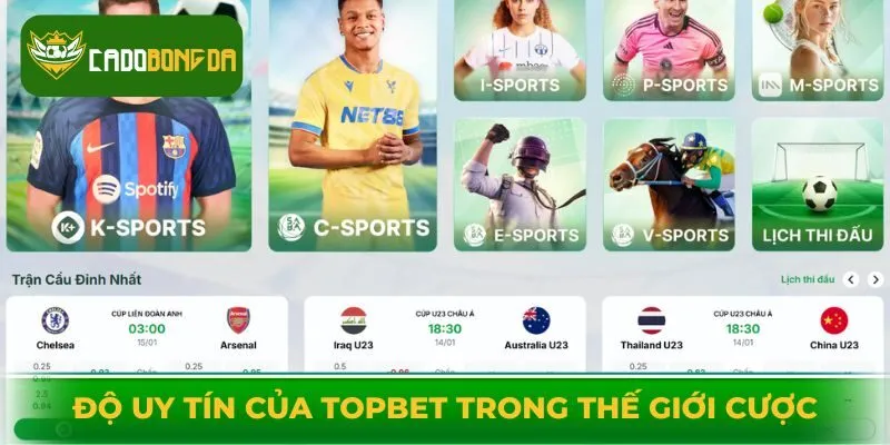 Độ uy tín của Topbet trong thế giới cược hiện nay